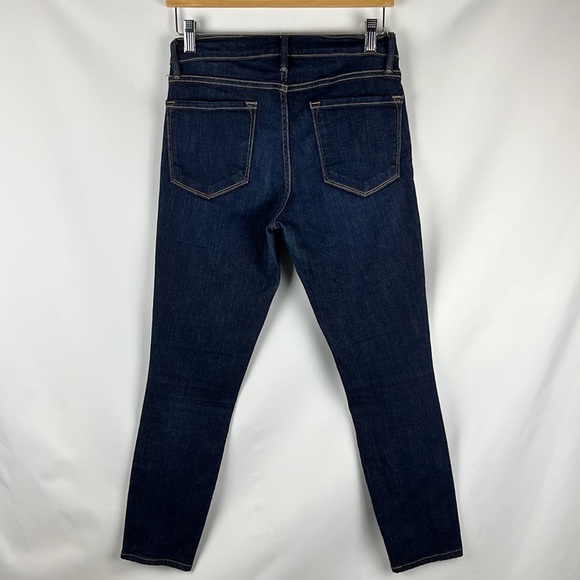 Frame Women's Le Skinny de Jeanne Jeans QueenSway Wash Denim Skinny Crop Size 28 - Picture 9 of 13